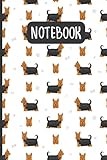 Australian Silky Terrier Notebook: Lined Journal for Silky Terrier Lovers: 6x9, 110 Blank Pages