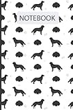 Cute Flat-Coated Retriever Dog Pattern: Lined Journal Notebook Flat Coated Retriever Gifts for Flat Coated Retriever lovers | 6" X 9" | 110 Blank Lined