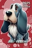 2025 Diary: Basset Bleu De Gascogne Dog: A5 Week to View Dated from Jan 2025 to Dec 2025 | Weekly Planner Agenda Personal Organiser
