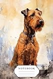 Irish Terrier: Funny Wide Ruled Notebook Gift For Irish Terrier Lovers - Perfect Irish Terrier Gift On Valentine Day/Birthday/Halloween