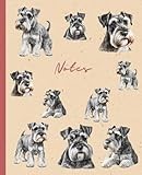 Miniature Schnauzer Notebook Journal: Notebook for kids, teens, & adults | 110 pages, ruled | 7.5 x 9.25 inches