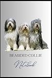 Bearded Collie Lined Notebook with 100 lined pages watermarked with the photograph of the Bearded Collie. (Animal Lovers)