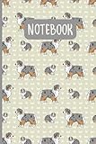 Cute Australian Shepherd Dog: Lined Journal Notebook Australian Shepherd Gifts for Aussie Dog lovers | 6" X 9" | 110 Blank Lined