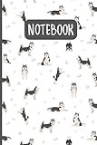 Cute Alaskan Malamute Dog: Lined Journal Notebook Alaskan Malamute Gifts for Alaskan Malamute lovers | 6" X 9" | 110 Blank Lined