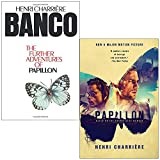 Banco the Further Adventures of Papillon & Papillon By Henri Charriere 2 Books Collection Set