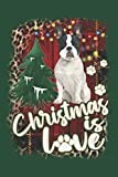 Christmas is Love Christmas Card Address Book: French Bulldog Dog Cover 8 Year Record Book for Christmas Greeting Cards Sent & Received - Includes A-Z Quick Find Tabs