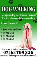 Whiskers Paws and Chores Dunsdale North Yorkshire Logo 