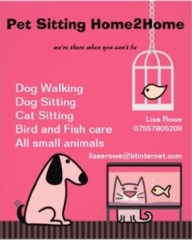 Pet Sitting Home2Home SOMERTON Somerset Logo 