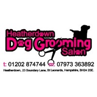 Heatherdown Dog Grooming Salon St Leonards Dorset Logo 