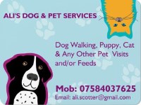 Ali's Dog & Pet Services Aslackby Lincolnshire Logo 