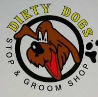 Dirty Dogs Stop @ Groom Shop Wymondham Norfolk Logo 
