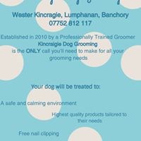 Kincraigie Dog Grooming Lumphanan Aberdeenshire Logo 