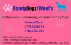 Woofs/Dandydogz Staines Surrey Logo 