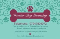 Wonder dog grooming Iwade Kent Logo 