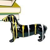 Lyricalist Dachshund Statue,Dog Art Figurine | Animal Figurine for Dog Lovers, TV Cabinet Wine Cabinet Living Room Bedroom Decor