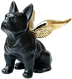 Animal Garden Ornaments Decoration -Black French Bulldog Statue ,Home Decor Gift Modern Figurine Handmade Collectible
