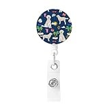 Golden Retriever Beach Summer Dog Printed Retractable Badge Holders with Key Ring Badge Reel Badge Clip Id Card Holders for Work Office Doctor Employee
