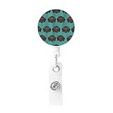German Shorthaired Pointer in Glasses Printed Retractable Badge Holders with Key Ring Badge Reel Badge Clip Id Card Holders for Work Office Doctor Employee