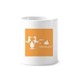 Fierce Boston Terrier Poop Problem Toothbrush Pen Holder Mug Cerac Stand Pencil Cup