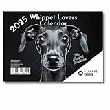 Barkers & More 2025 Whippet Lovers Calendar [A3 Size when open] 14 Month up to February 2026 plus full 2026 planner, including notes section and holidays