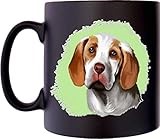 Klassek Ariege Pointer Dog Breed Mug Coffee Tea 10oz Black Satin Gift Present