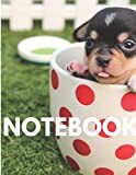Notebook: Pug in a Mug Pocket-Sized Notebook. 120 pages of lined paper. 8.5 x 11 inches