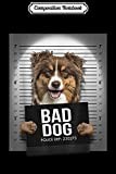 Composition Notebook: Australian Shepherd Mugshot Journal/Notebook Blank Lined Ruled 6x9 100 Pages