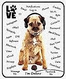 Car-Pets Ltd Border Terrier Dog Lovers Gift Mouse Pad. Unique Non-Slip Rubber Mat for Office and Home. Multicolor