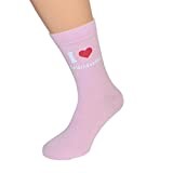 I Love Goldendoodle Design Ladies Pink Socks UK 4-8 EUR 37-41 (X6N245)