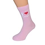 I Love Maltipoos Design Ladies Pink Socks UK 4-8 EUR 37-41 (X6N239)