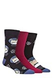 SockShop Wildfeet Mens Dogs Gift Boxed Socks Pack of 3 Snow Globe Pug 7-11