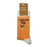 Urban Eccentric Unisex I Love My Pug Socks | Gift | 1 Pair | Cotton Rich Socks | Premium Socks | Novelty | Gifts