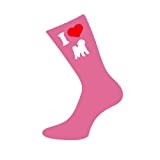 I Love Bichon Frise Womens Pink Socks
