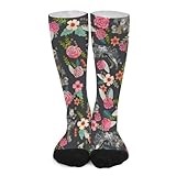 Novelty Crew Socks,Australian Cattle Dog Casual Funny Dress Socks Mid Calf Sport Athletic Socks For Women Men