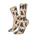 Socks Portuguese Water Dog Coffee Running Socks Anti-Slip Work Socks Anti Sweat Sports Socks For Football Everyday Climbing 40Cm