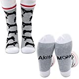 PXTIDY Akita Mom Socks Akita Print Dog Crew Socks Pet Dog Owner Gifts Akita Lover Gifts for Women Wife Girlfriend - - Medium
