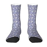Borzoi And Pawprints, Compression Socks Crew Socks Casual Adult Socks Sports Socks