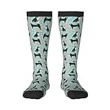 Crew Socks,stockings Compression Socks Casual Novelty Sports Socks 55CM For Unisex Appenzeller Sennehund Swiss Mountain Dog Roses Design