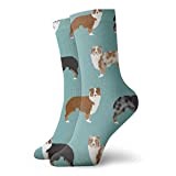 Australian Shepherds Dogs Socks Soft Running Hiking Work Sock Comfort Breathable Casual Sox for Men Women