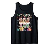 Three Tibetan Mastiff Dog in Sock Funny Boys Girls Kids Xmas Tank Top