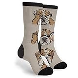 Women Men Walking Socks English Bulldog Office Socks Funky Hiking Socks Super Soft Funky Socks For Outdoor Camping Trekking