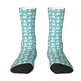 YsoLda Crew Socks,Casual Novelty Sports Socks Fun Compression Socks 40CM Long For Unisex,Japanese Spitz Dog