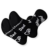 Schnauzer Dad Socks Miniature Schnauzer Crew Socks Dog Owner Gifts The DogFather Pet Dog Lover Gift Miniature Schnauzer Gifts for Men