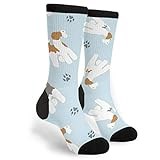 Tiny Wire Fox Terriers Unisex Hiking Socks Casual Walking Socks Comfortable Warmer Sock For Running Trekking Cycling