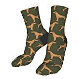 Sport Socks Vizsla Dog Dogs Vizslas Dog Cute Pet Dog Crew Athletic Socks Non Slip Running Socks Soft Walking Socks For Hiking Work Travel 40cm