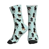 KWQDOZF Black And Tan Coonhounds Socks Mid-Tube Sports Socks For Sports And Daily Wear for Women and Men