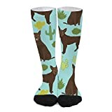 Crew Athletic Socks Australian Kelpie Cute Cactus Kelpies Cute Australian Kelpies Sport Socks Casual Calf Socks Soft Crew Socks For Hiking Work Cycling 50cm