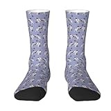 YANDM Borzoi And Pawprints, Crew Socks Compression Socks Casual Novelty Sports Socks For Unisex