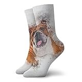 874 Socks, British Bulldog English Trainer Socks Sustainable Work Socks Classic Walking Socks For Climbing Yoga Women 40cm