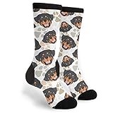 934 Novelty Sports Socks Rottweiler Office Socks Wicking Work Socks Unisex For Hiking Baseball Climbing 40Cm